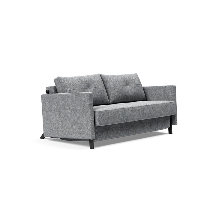 Cubed bäddsoffa med armstöd från Danska Innovation livining framifrån