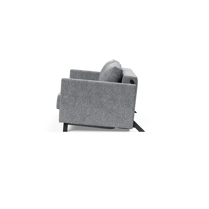 Cubed bäddsoffa med armstöd från Danska Innovation livining från sidan