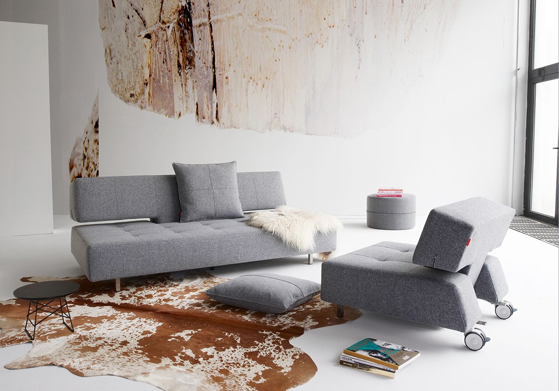 Long 3 with armrests and Armchair Set from Danish Innovation Living | Sofa Bed Expert