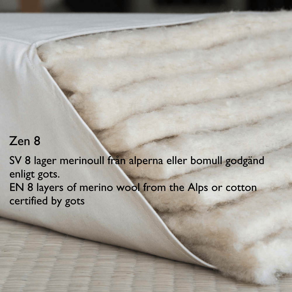 Zen 8 100% wool filling