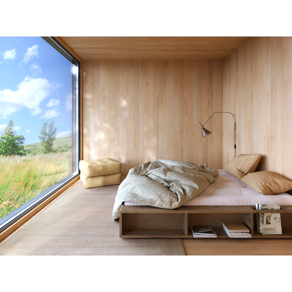 Modern minimalist deals bed frame