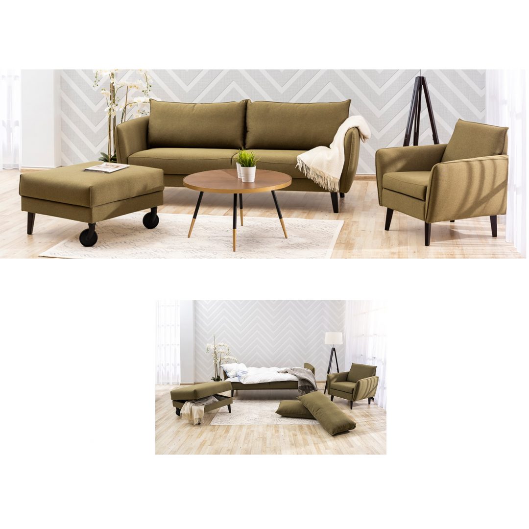 Revel Sofa Bed, Chair and Ottoman Sofa Bed Expert