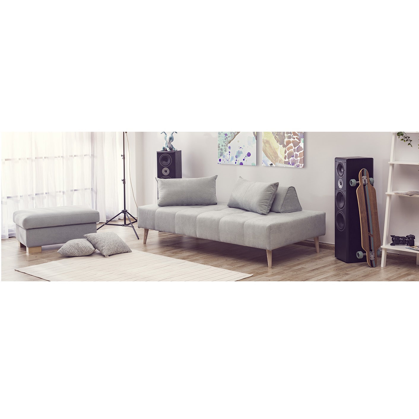 Siesta dagbädd, bäddsoffa miljöbild i stort format