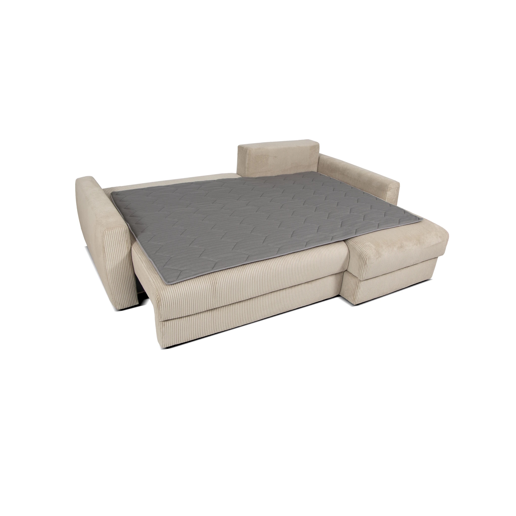 Gosa bäddsoffa med shäschlong och förvaring från Rave furniture utbäddad 2