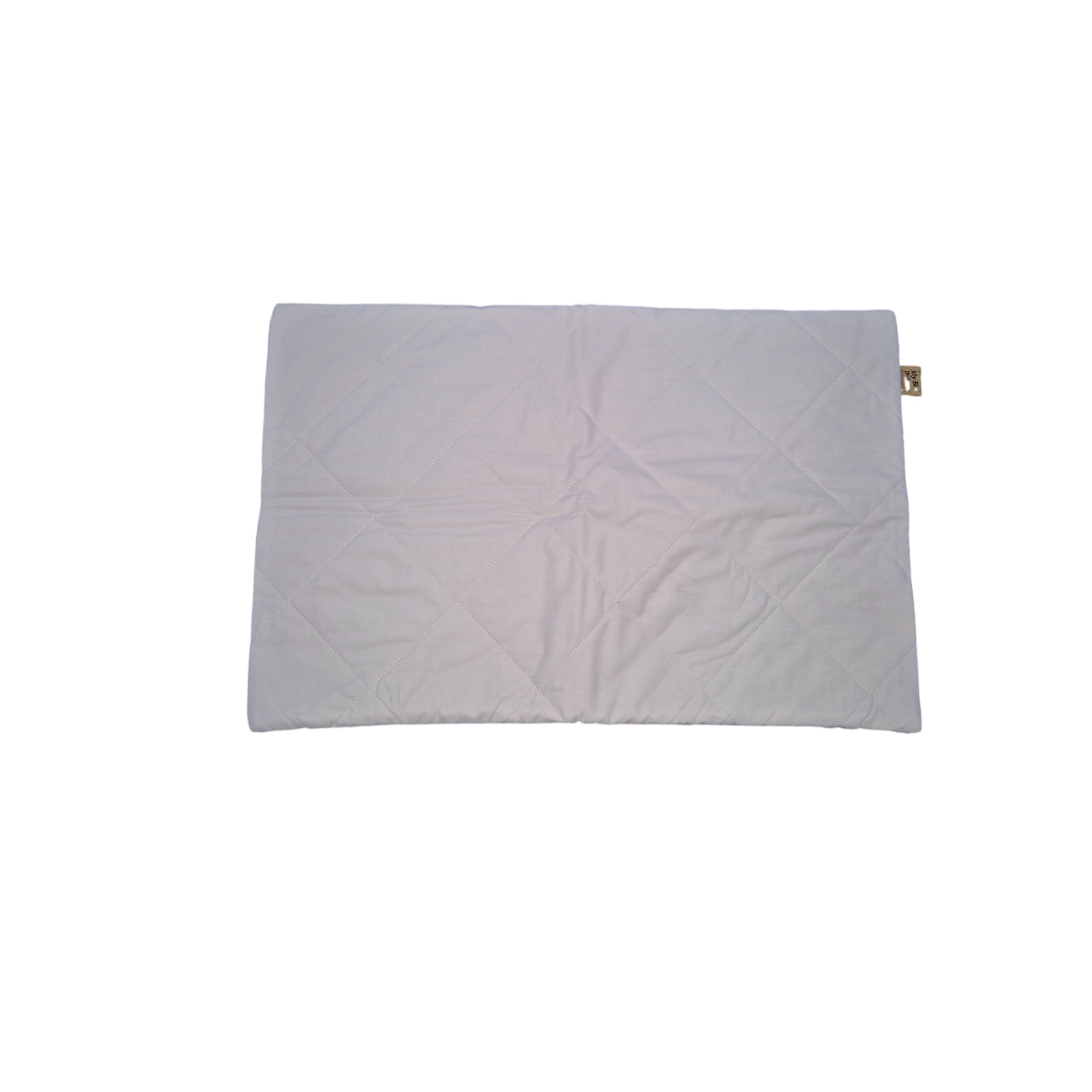 Ă–verdrag till bovetekudde i ekologisk bomull 40 x 60cm med lite innehĂĄll